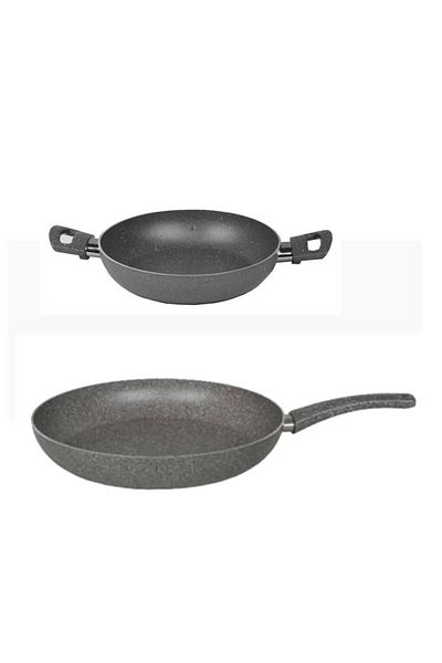 Mehtap 32 cm Granite Pan and 22 cm Pan Set