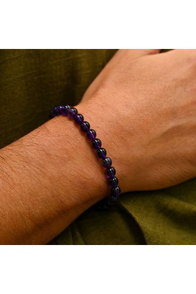 Padore Accessory الجمشت يحول الطاقات السلبية إلى إيجابية: سوار من الحجر الطبيعي للجنسين