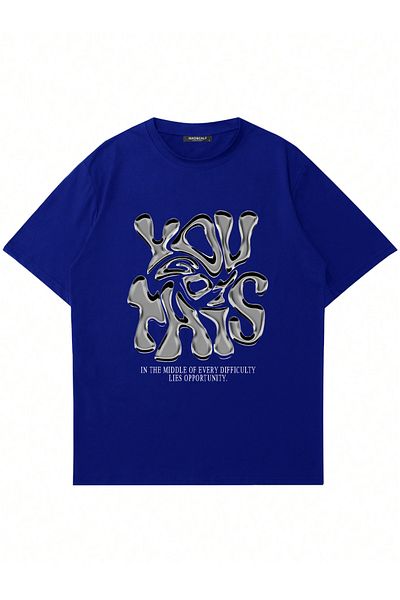Mad&Calf Unisex You Got This Printed Crew Neck Oversize Tshirt