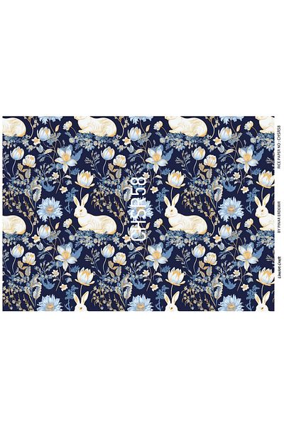 LİNEART Brass Patterned LineArt Decopage Paper - LA-CHSR58