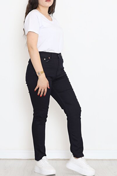 Moka Shopin Dark Navy Blue Large Size Jeans - 18231.1431
