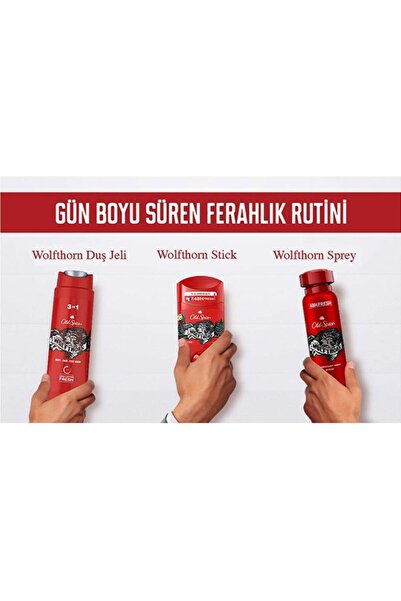 Old Spice 400ml Duş Jeli +150ml Deo+50ml Deo Stick Wolfthorn