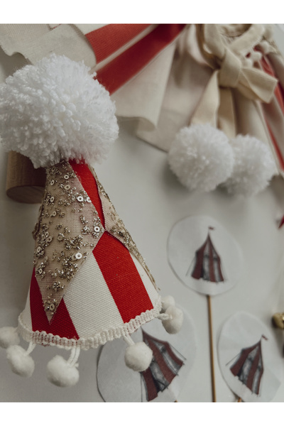 Kukuletaparty Doğum Günü Şapkası Kukuleta / Sirk Temalı