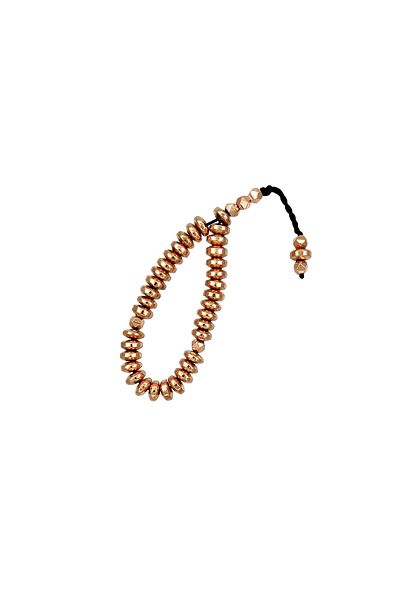 OltutaşıMarket 6 x 3 mm Culoarea cuprului Hematit Stone Tiny Tasbih - Model oblat cu 2 degete