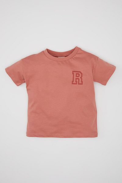 DeFacto Baby Boy Crew Neck Printed Short Sleeve T-Shirt C1363A524SM