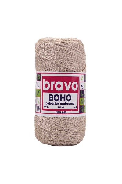 Bravo Boho Πολυεστέρας Μακραμέ 030 Ανοιχτό Μπεζ
