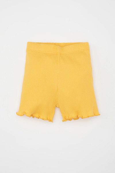 DeFacto 2-Piece Suit with Ribbons for Baby Girl - Short Sleeve T-Shirt and Shorts C0021A524Sm