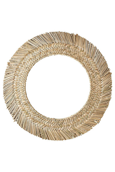 IKEA VRIGSTAD yuvarlak ayna, saz el yapımı, 63 cm