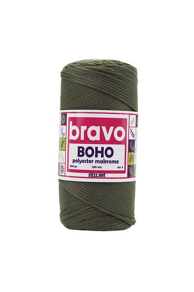 Bravo Boho Πολυεστέρας Μακραμέ 192 Χακί