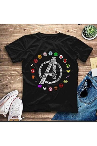Elvino Marvel Baskılı Oversize Unisex Rahat Kalıp Tshirt