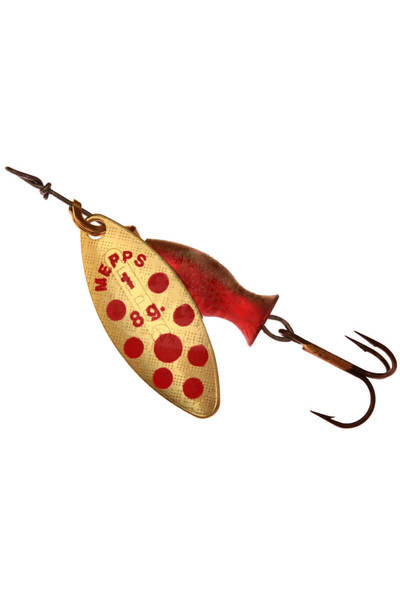 MEPPS Longue teška žuto-crvena kašika za pecanje br. 2 (16g)