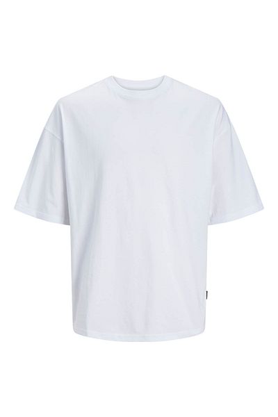 Jack & Jones Λευκό ανδρικό μπλουζάκι - 12253993 Jorgrand Oversize, SS Crew Neck