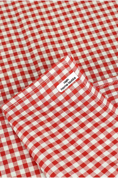 Neesh 140 x 140 cm Gingham Patterned Tablecloth - Table Cloth, Feeding Cover, Picnic Cloth