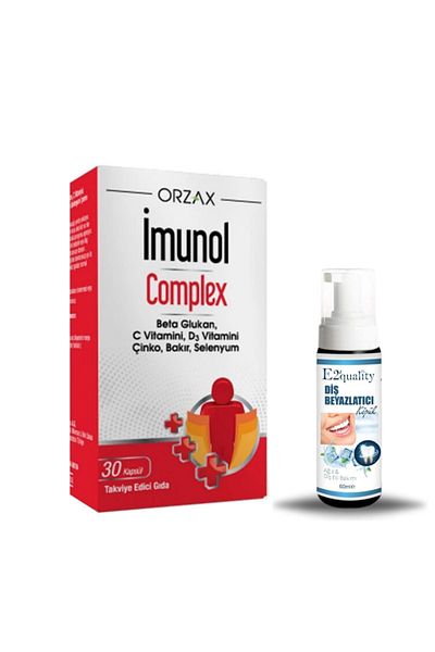 Ocean Orzax Ocean Immunol Complex Food Supplement 30 Capsules + Gift Teeth Whitening Foam