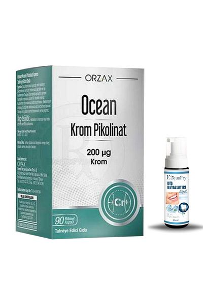 Ocean Chrome Picolinate 90 Herbal Capsules + Gift Teeth Whitening Foam