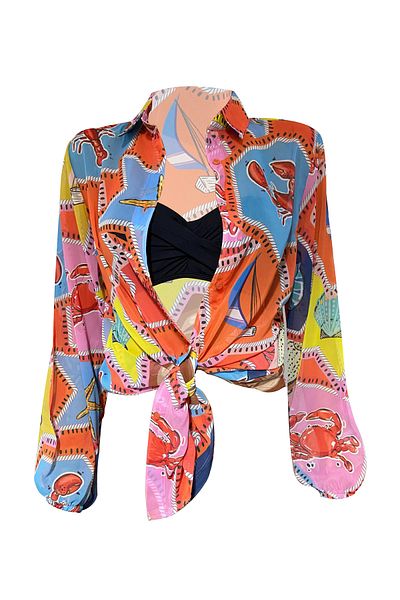 Bolder Jasmine Lobster Beach Shirt