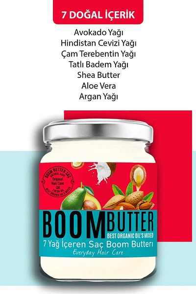 PROCSIN BOOM BUTTER Nourishing and Moisturizing Hair Care Oil Containing 7 Oils 190 ml