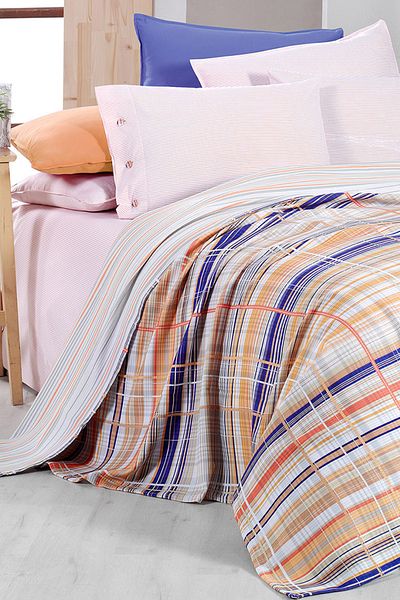 Sarev Viola Orange - Single 100% Cotton Pique Set