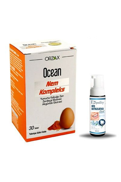 Ocean Orzax Ocean Moisture Complex Food Supplement 30 Tablets + Gift Teeth Whitening Foam
