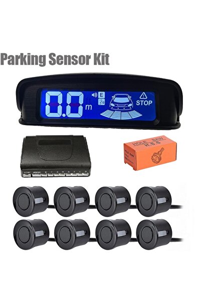 WİNOXX Türkçe Konuşan Ön Arka Park Sensörü 8 Lensli (Siyah Sensör) ACIKLAMAYI OKUYUNUZ!