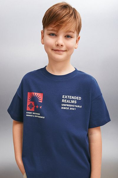 GRIMELANGE JARETH Herren T-Shirt in Marineblau