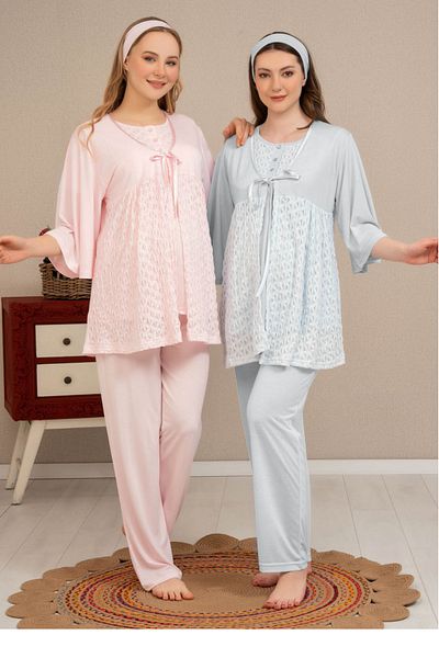 Baha SET Pijama Maternitate TRIPLA