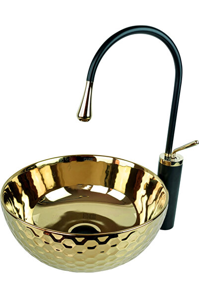 DELEN YAPI Pure Concept Pure Gold Tezgahüstü Çanak Lavabo G-205