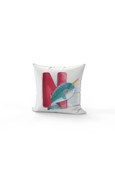 The Mia Children's Pillow Letter N 30X30 cm