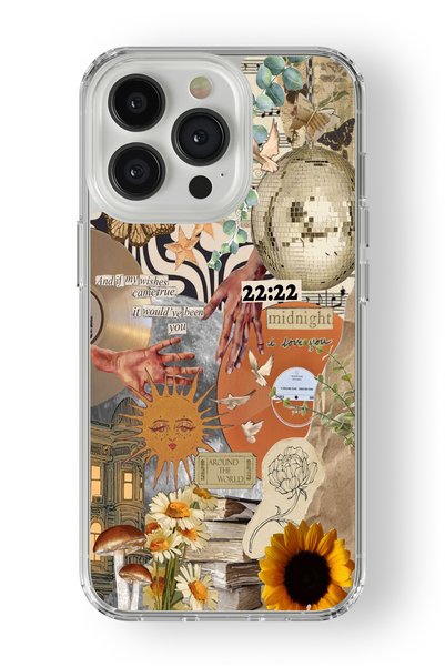 Multitronic حافظة شفافة مطبوعة بتصميم عالمي متوافقة مع هاتف iPhone 14 Pro Max