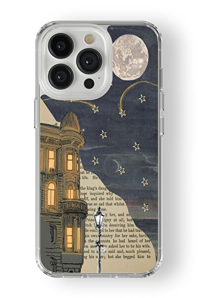 Multitronic iPhone 15 Pro Uyumlu Lonely Nights Tasarım Baskılı Şeffaf Kılıf