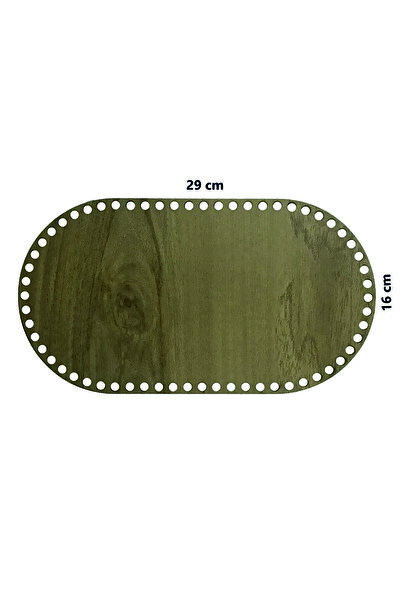 şamaksesuar 3 mm Mdf Wooden Basket Tray - 29X16 cm Oval Base, Single Face Oak...