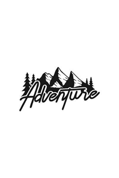 Reysa Tasarım قافلة التخييم السوداء - 17x17 سم