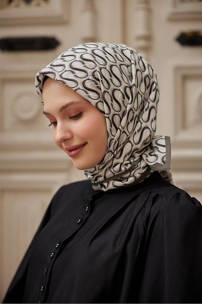 Şalland S نمط Baroq وشاح أنثراسايت