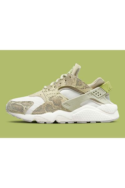Nike Air Huarache ''Green Snake'' Women's Sports Shoes NARROW FIT Size 1 LARGE BUY CNG-STORE