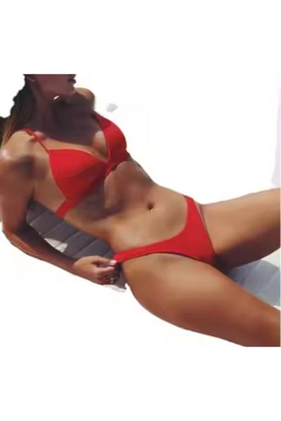 ARDSU Women's Red Bikini Set