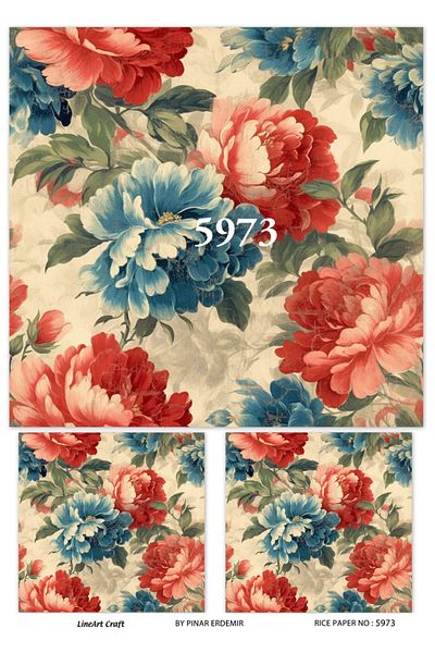 LİNEART Brass Decopage Paper LineArt - LA-5973