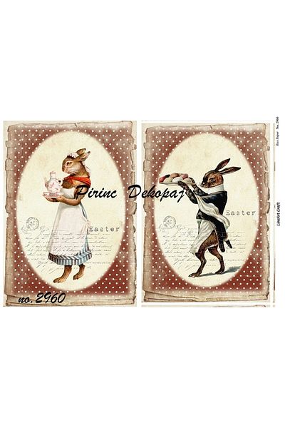LİNEART Brass Patterned LineArt Decopage Paper - LA-2960