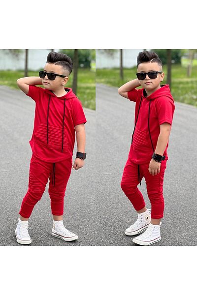 ixoskids club Boy's Ribbed Tracksuit Set minah-07020006