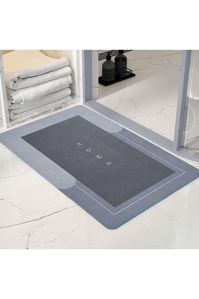 ANI OFİS KIRTASİYE Magic Super Water Absorbent Χαλάκι Ποδιών Μπάνιου, Μέγεθος 60*39 cm / Αντιολισθητική βάση