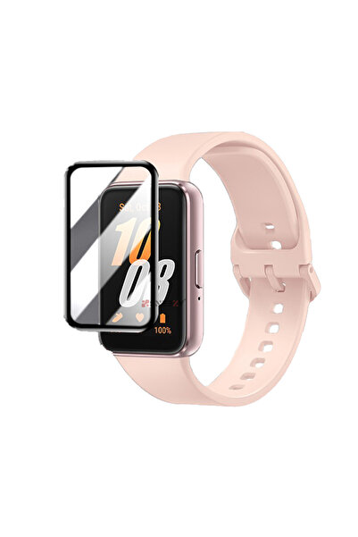 Sneezy Samsung Galaxy Watch Fit 3 İle Uyumlu Polymer Temperli Nano 0.5 mm Watch Ekran Koruyucu