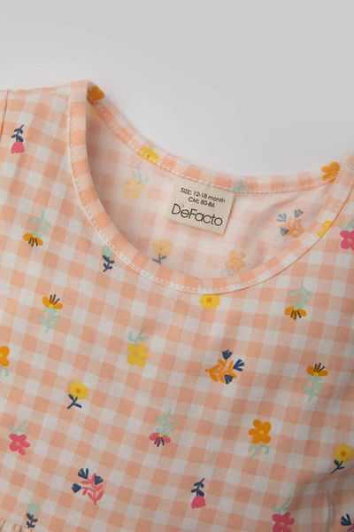 DeFacto Baby Girl Printed Sleeveless Dress C0074a524sm