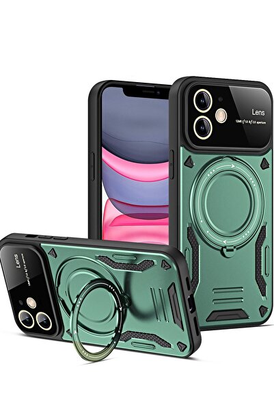 Rivor Apple iPhone 11 İçin Kılıf Kamera Lens Korumalı Magsafe Destekli Manyet...