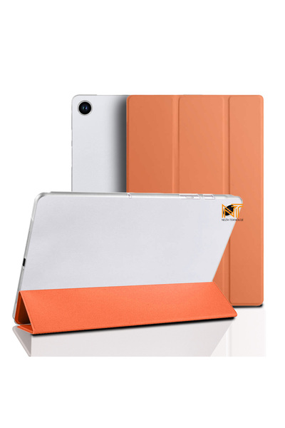Nezih Case Samsung Galaxy Tab A8 10.5 Sm-x200 X205 X207 Pu Deri Smart Katlana...