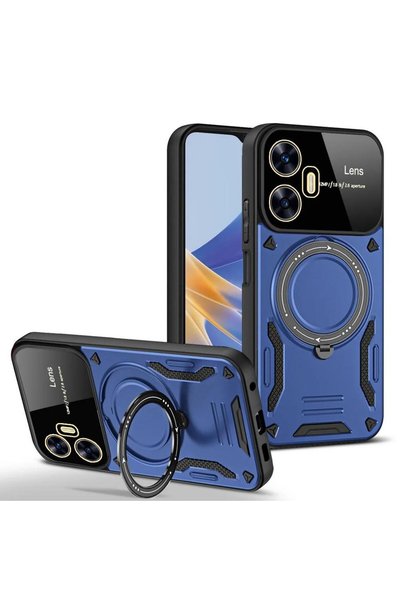 Rivor C55 Uyumlu Kılıf Kamera Lens Korumalı Magsafe Destekli Manyetik Halka S...