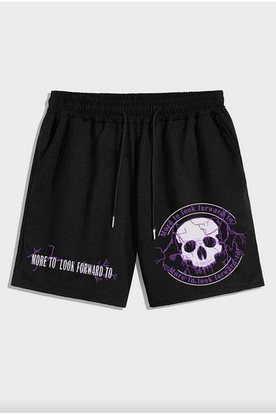 Elvino Pantaloni scurti unisex imprimați, confortabili