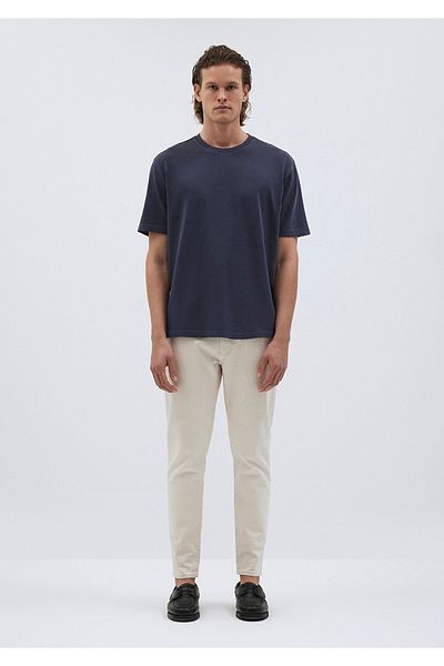 Mavi Navy Blue Premium Basic T-shirt Loose Fit / Loose Comfortable Fit0612148-84371