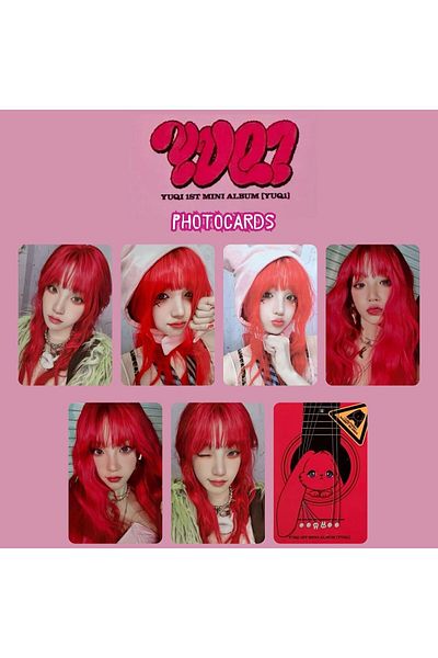 Kpop Dünyasi (G)I-DLE YUQI '' Yuq1 1st Mini Album'' Rabbit Ver.Photocards Set