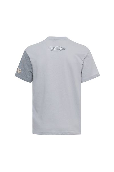 UMBRO Ανδρικό γκρι υπερμεγέθη βαμβακερό μπλουζάκι με λαιμόκοψη Umbro Bust Tee FF-0152