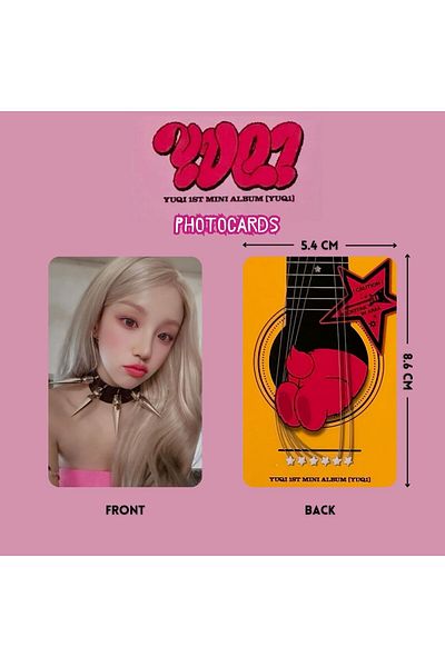 Kpop Dünyasi (G)I-DLE YUQI '' Yuq1 1st Mini Album'' Star Ver.Photocards Set