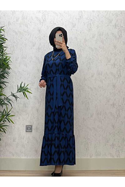 azzebutik 6390 BEREN Indigo Dress - K65